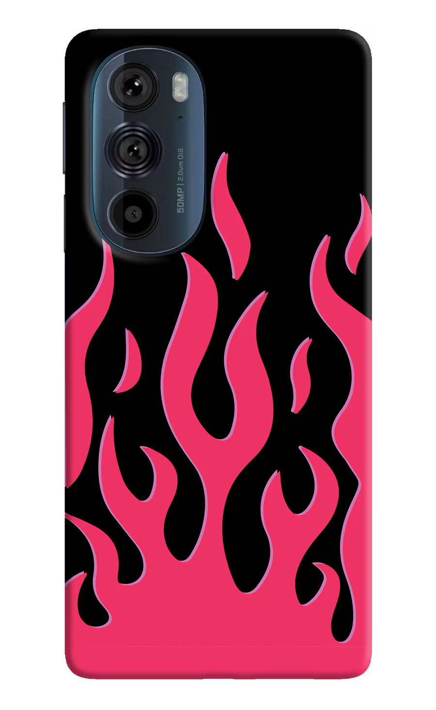 Fire Flames Moto Edge 30 Pro Back Cover, Hard case