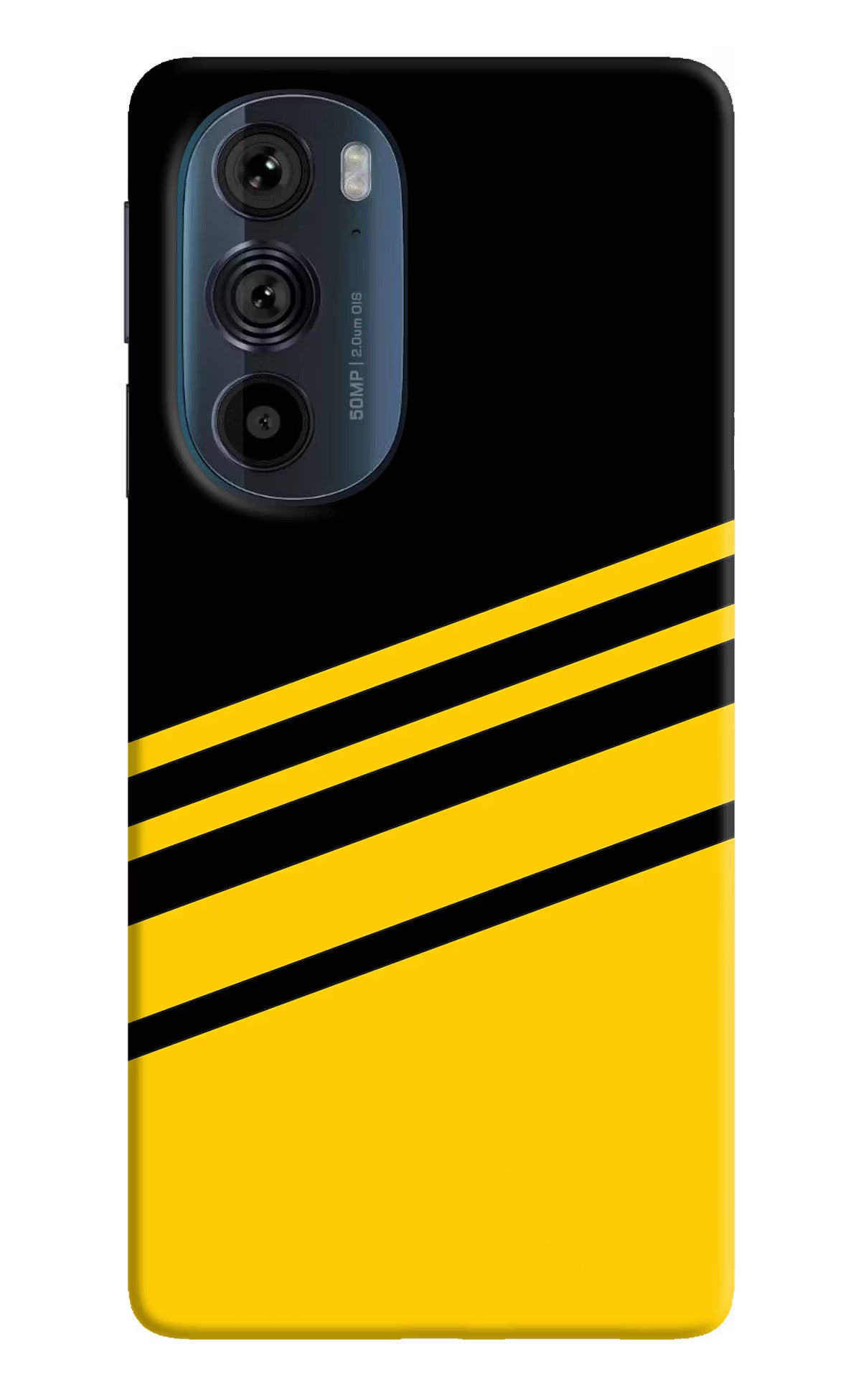 Yellow Shades Moto Edge 30 Pro Hard Case Back Cover by Casekaro