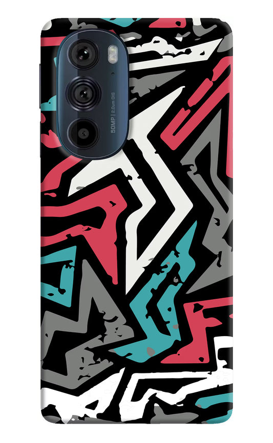 Geometric Graffiti Moto Edge 30 Pro Hard Case Back Cover by Casekaro