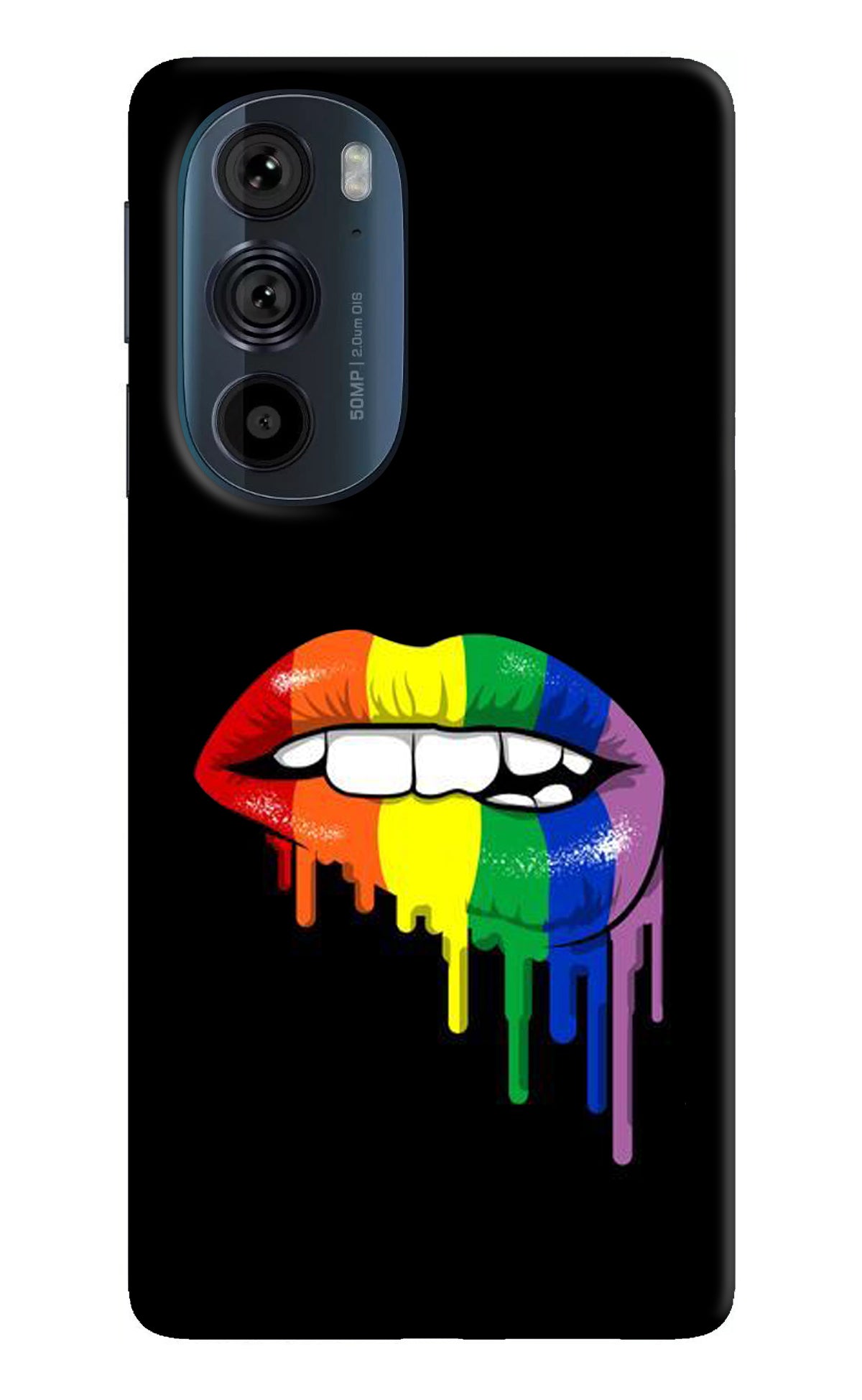 Lips Biting Moto Edge 30 Pro Back Cover