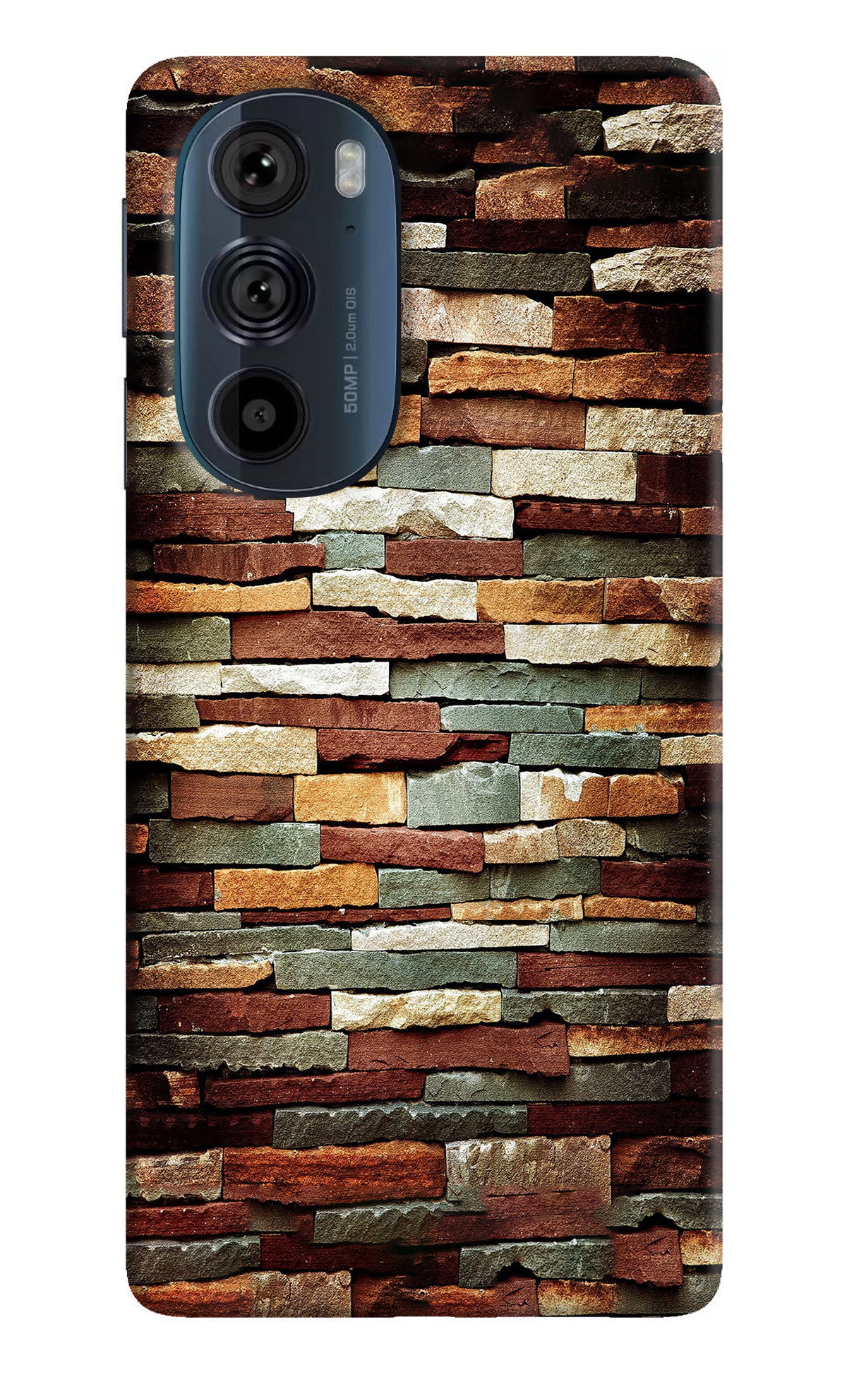 Bricks Pattern Moto Edge 30 Pro Back Cover