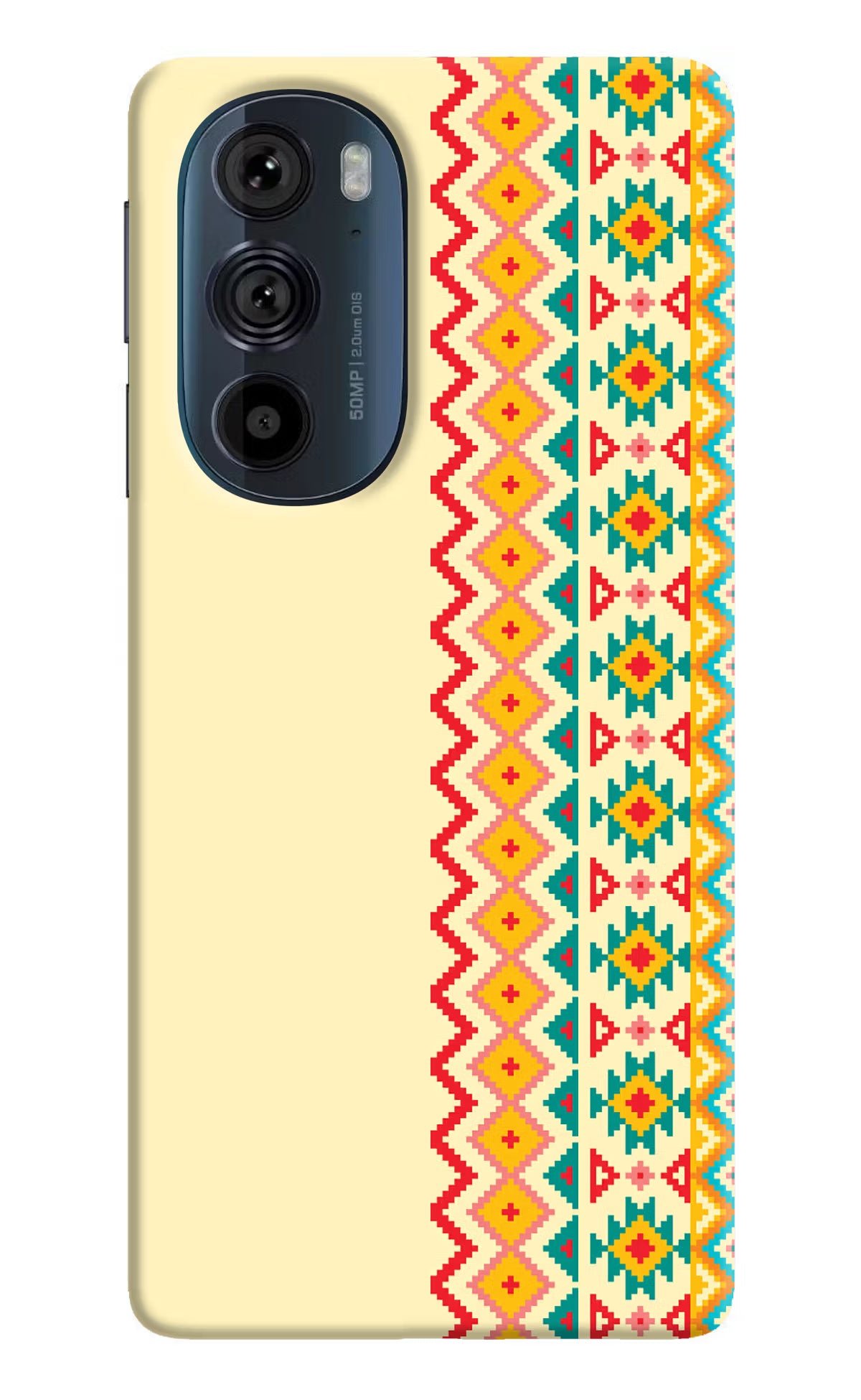 Ethnic Seamless Moto Edge 30 Pro Hard Case Back Cover by Casekaro
