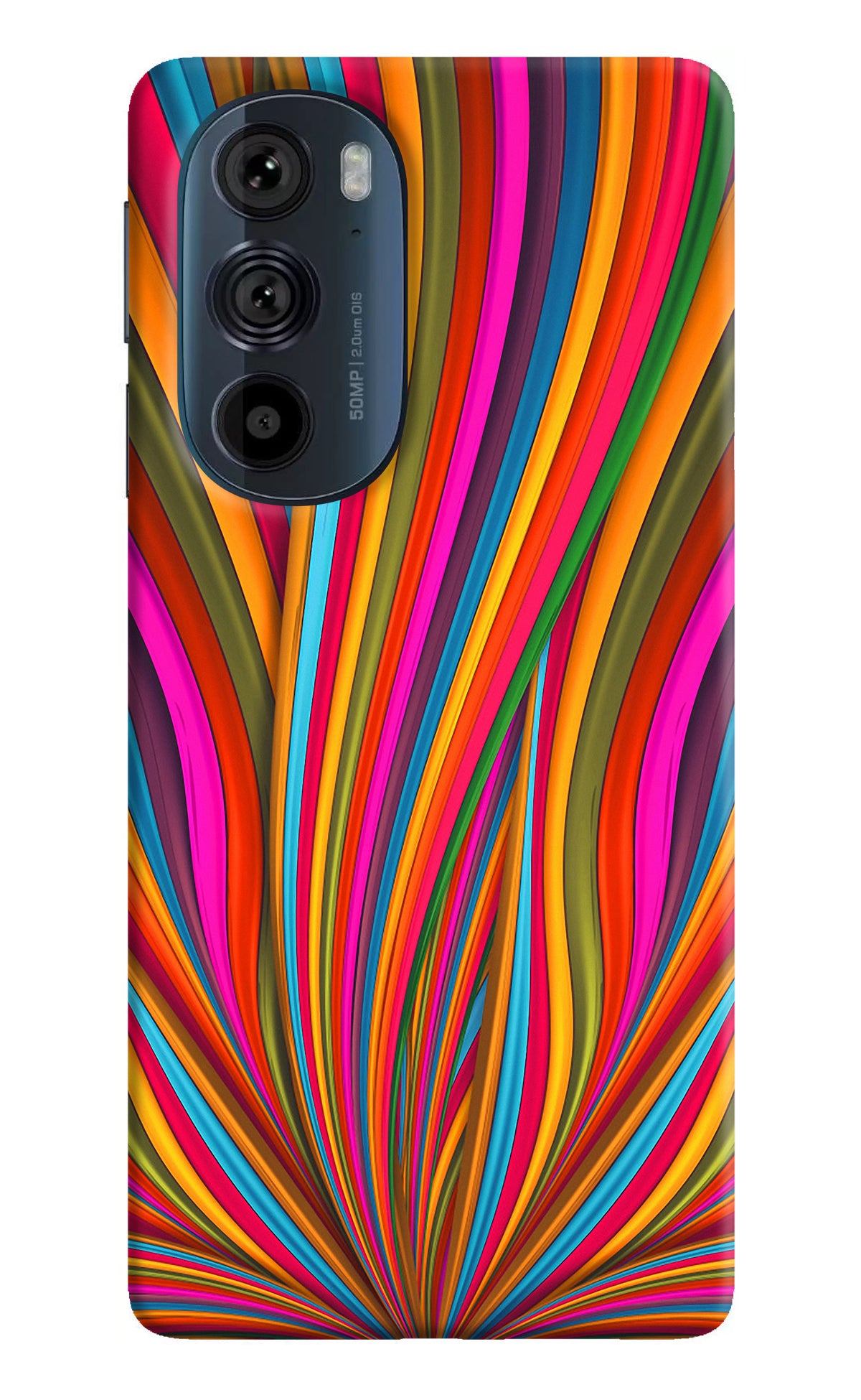 Trippy Wavy Moto Edge 30 Pro Back Cover