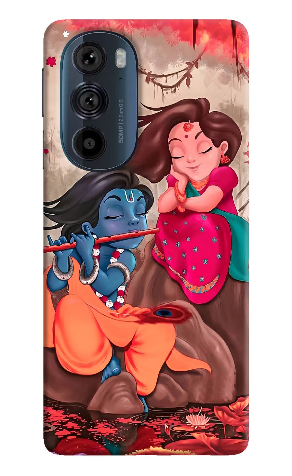 Radhe Krishna Moto Edge 30 Pro Hard Case Back Cover by Casekaro
