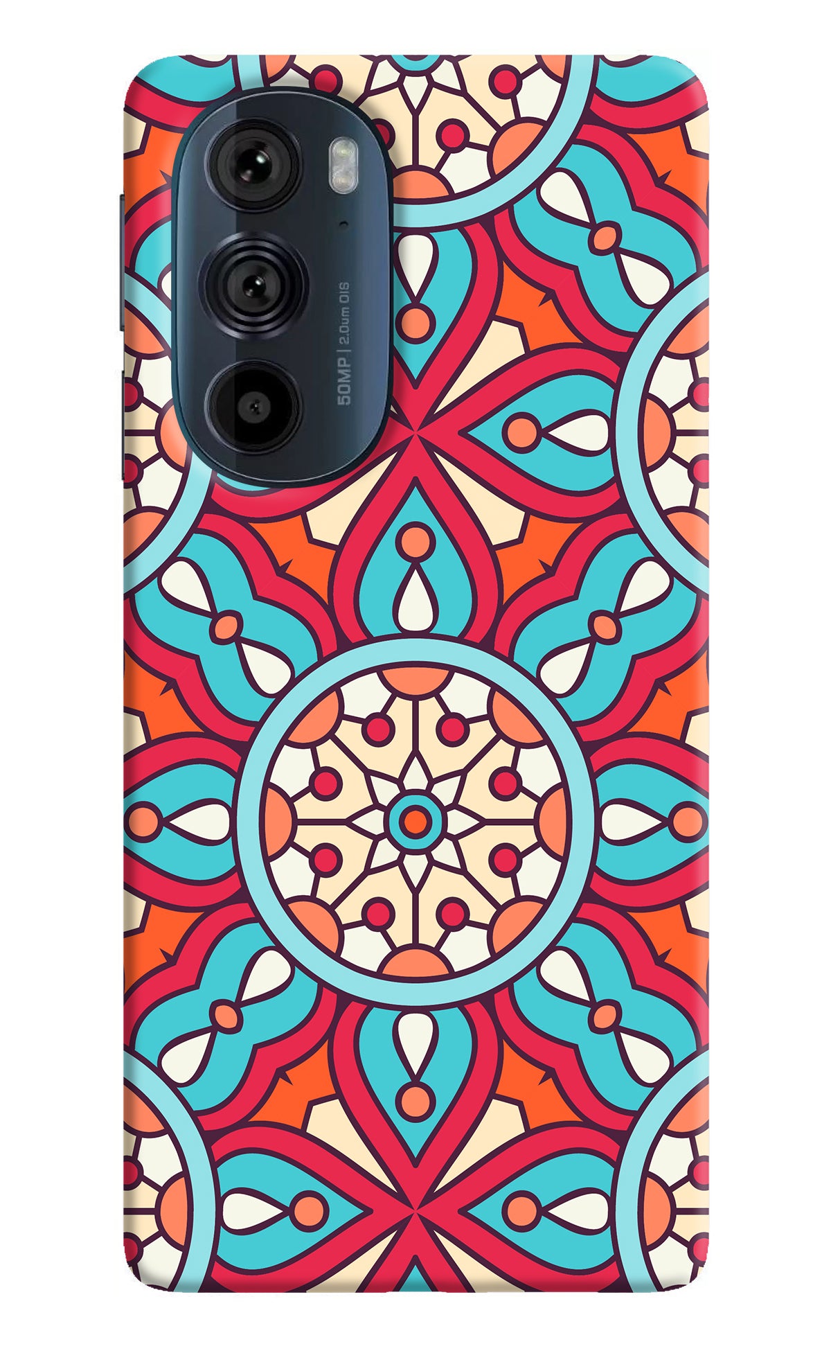 Mandala Geometric Moto Edge 30 Pro Back Cover