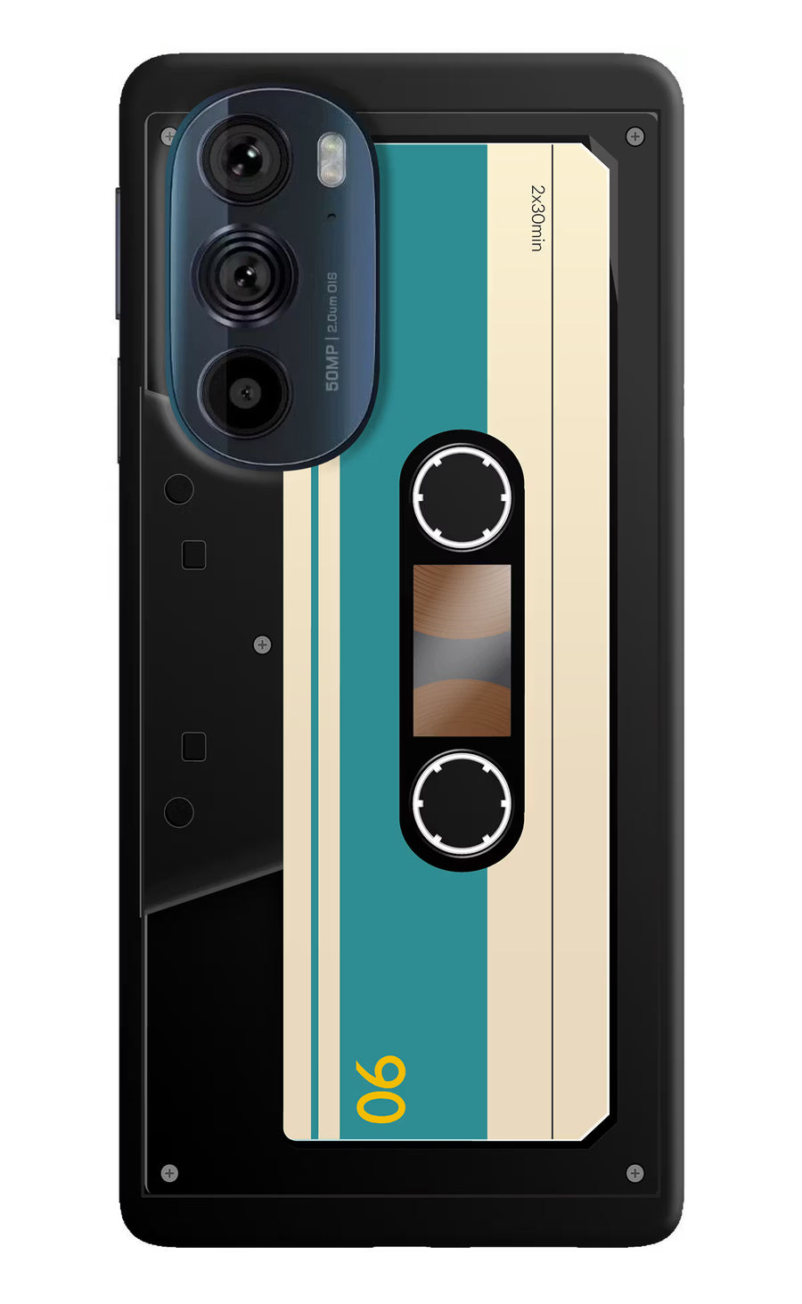Cassette Moto Edge 30 Pro Back Cover, Hard case