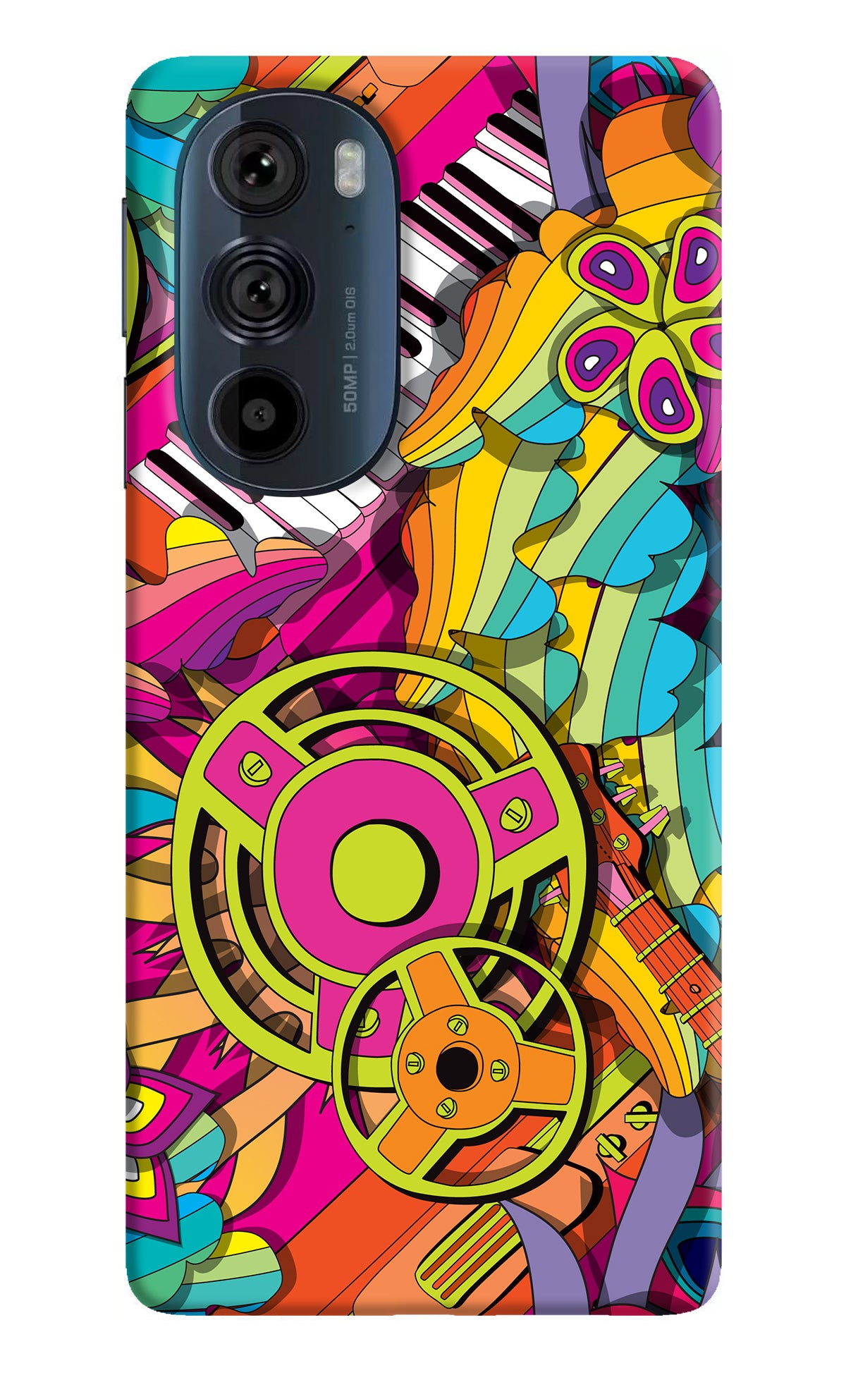 Music Doodle Moto Edge 30 Pro Back Cover