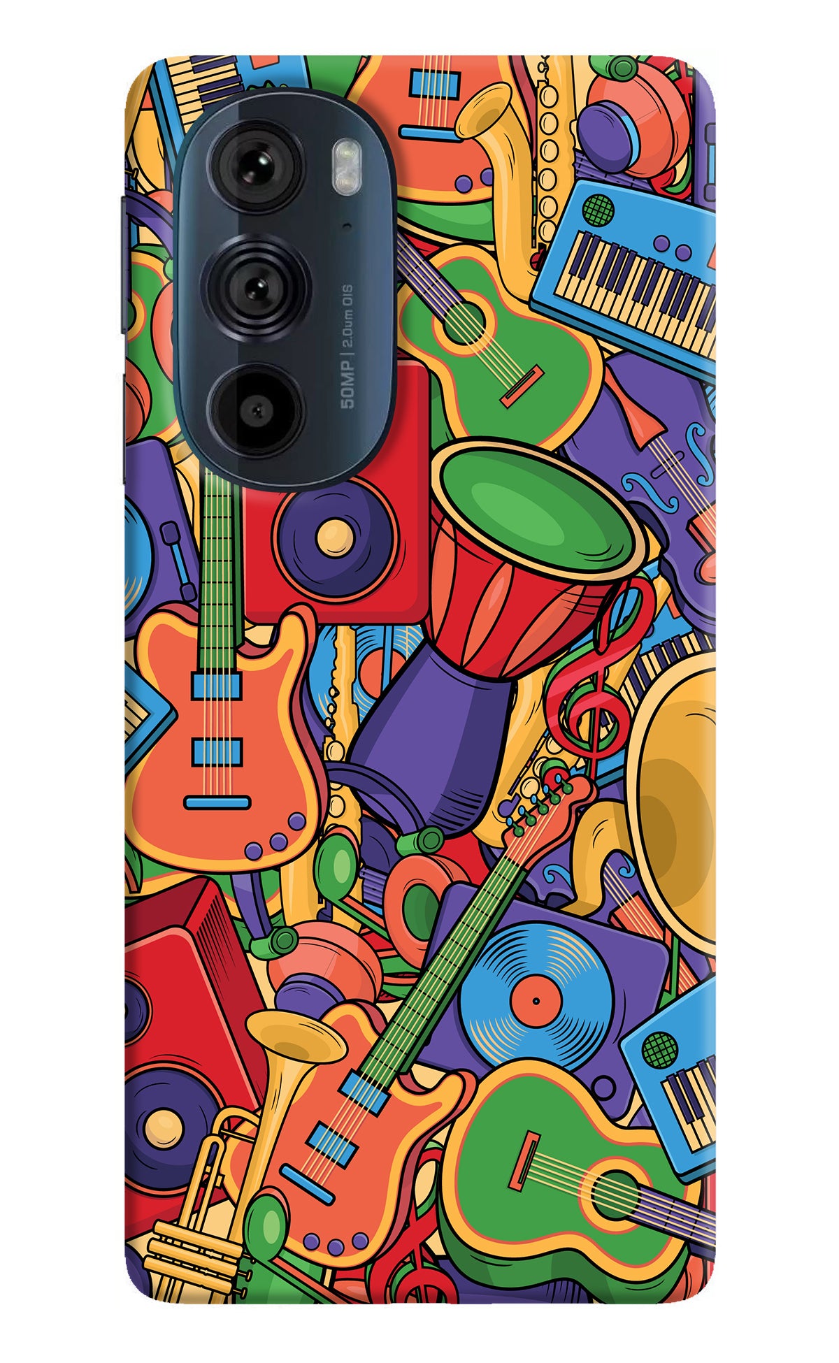 Music Instrument Doodle Moto Edge 30 Pro Back Cover