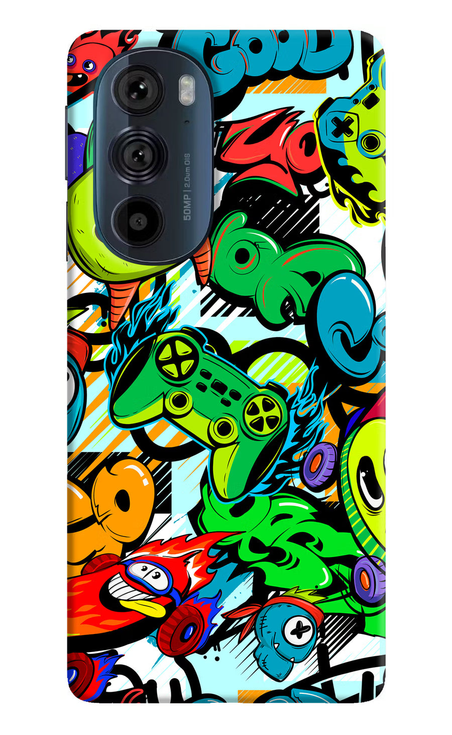 Game Doodle Moto Edge 30 Pro Back Cover, Hard case
