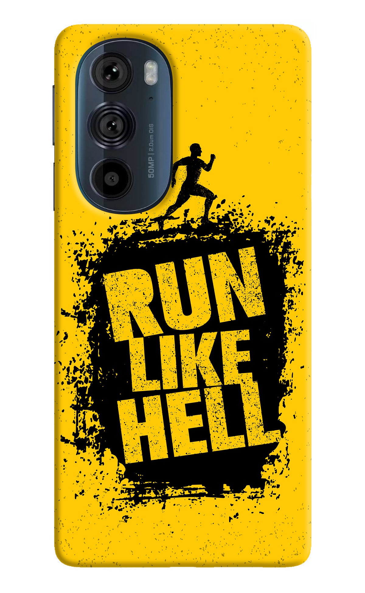 Run Like Hell Moto Edge 30 Pro Back Cover