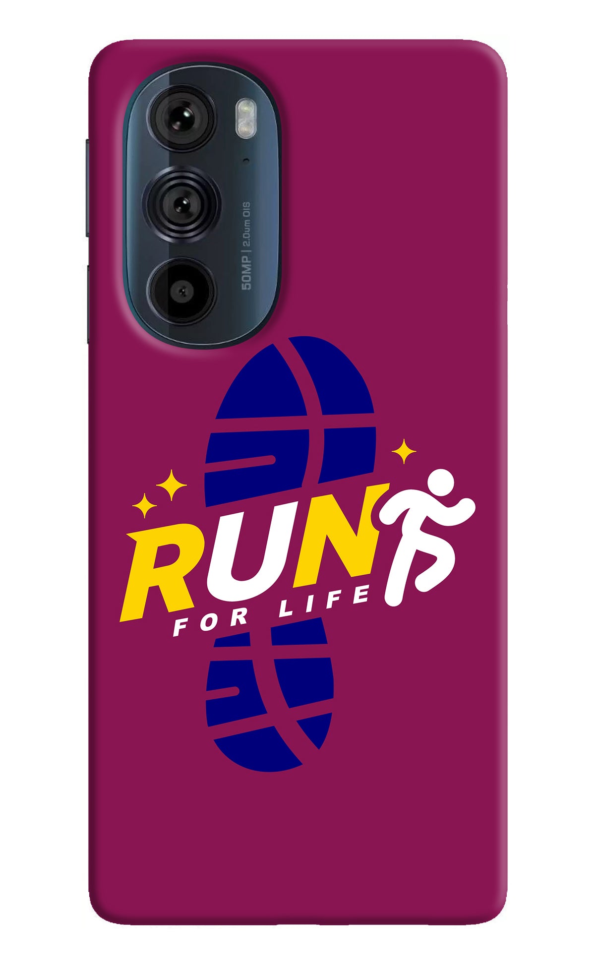 Run for Life Moto Edge 30 Pro Back Cover