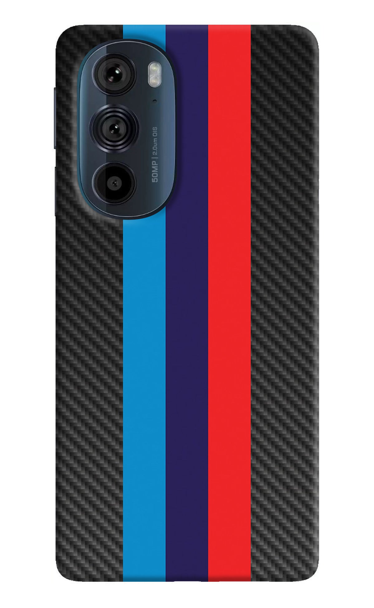 BMW Stripes Pattern Moto Edge 30 Pro Back Cover