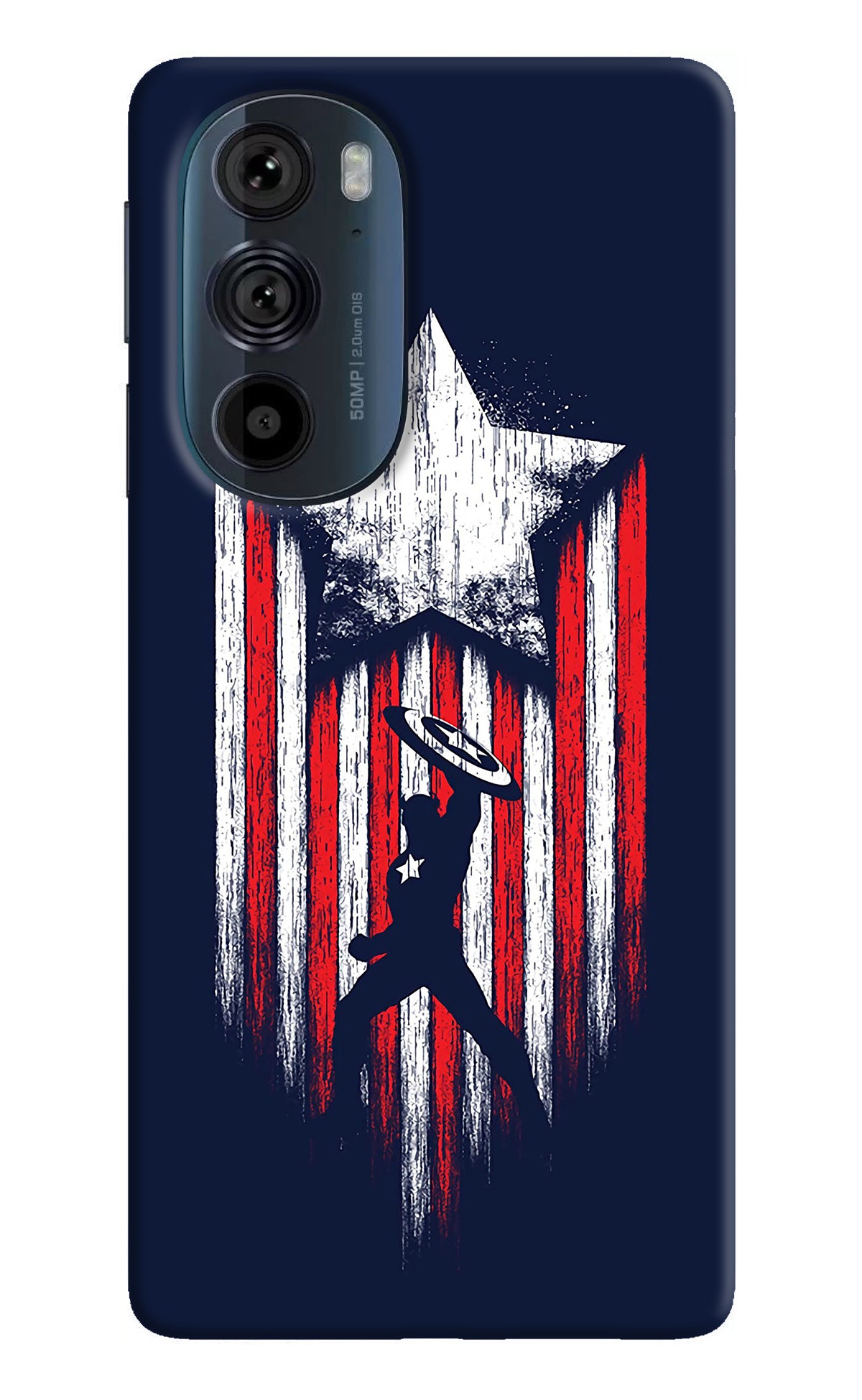 Captain America Marvel Art Moto Edge 30 Pro Back Cover