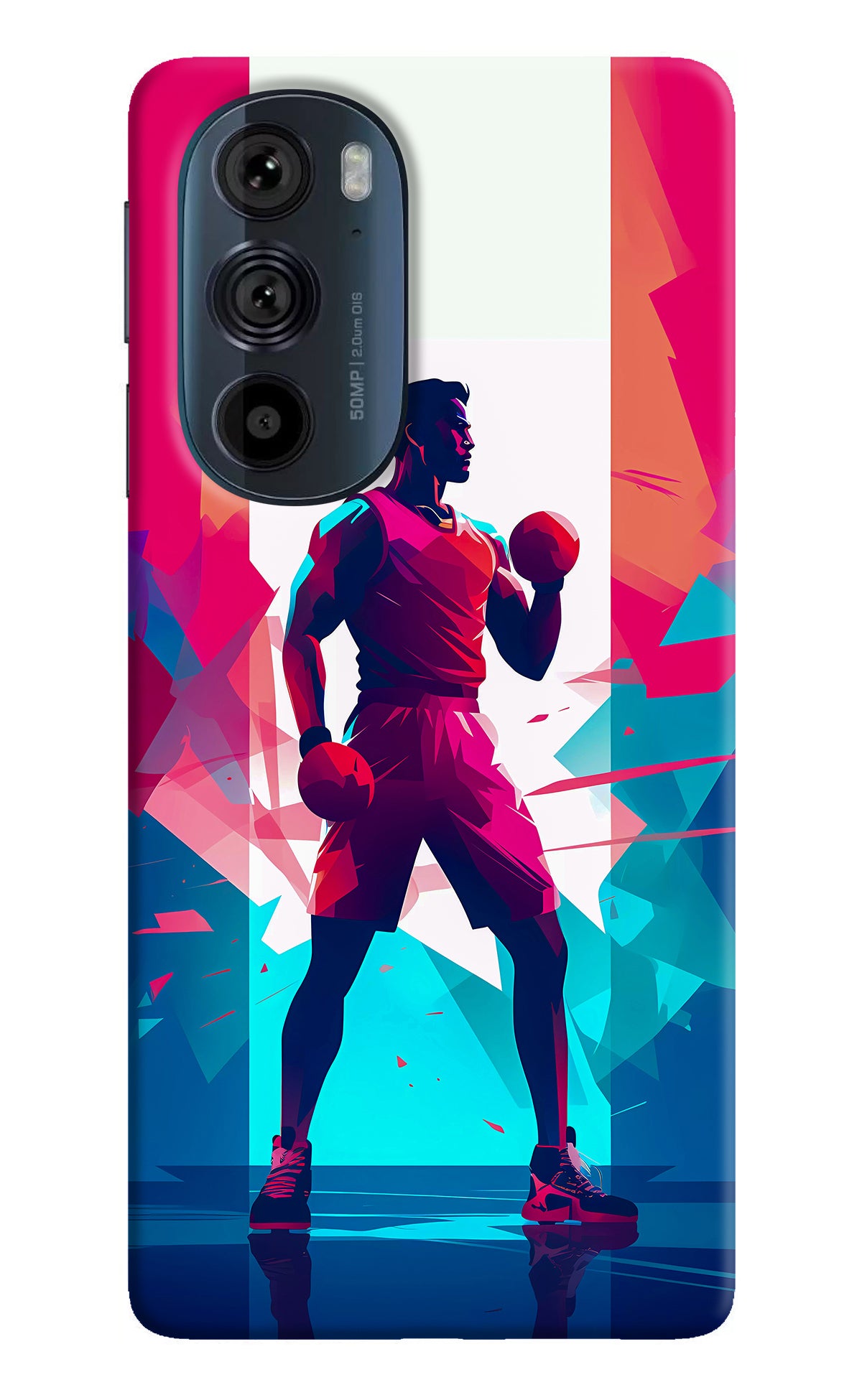 Champion Fighter (AI Generated) Moto Edge 30 Pro Back Cover