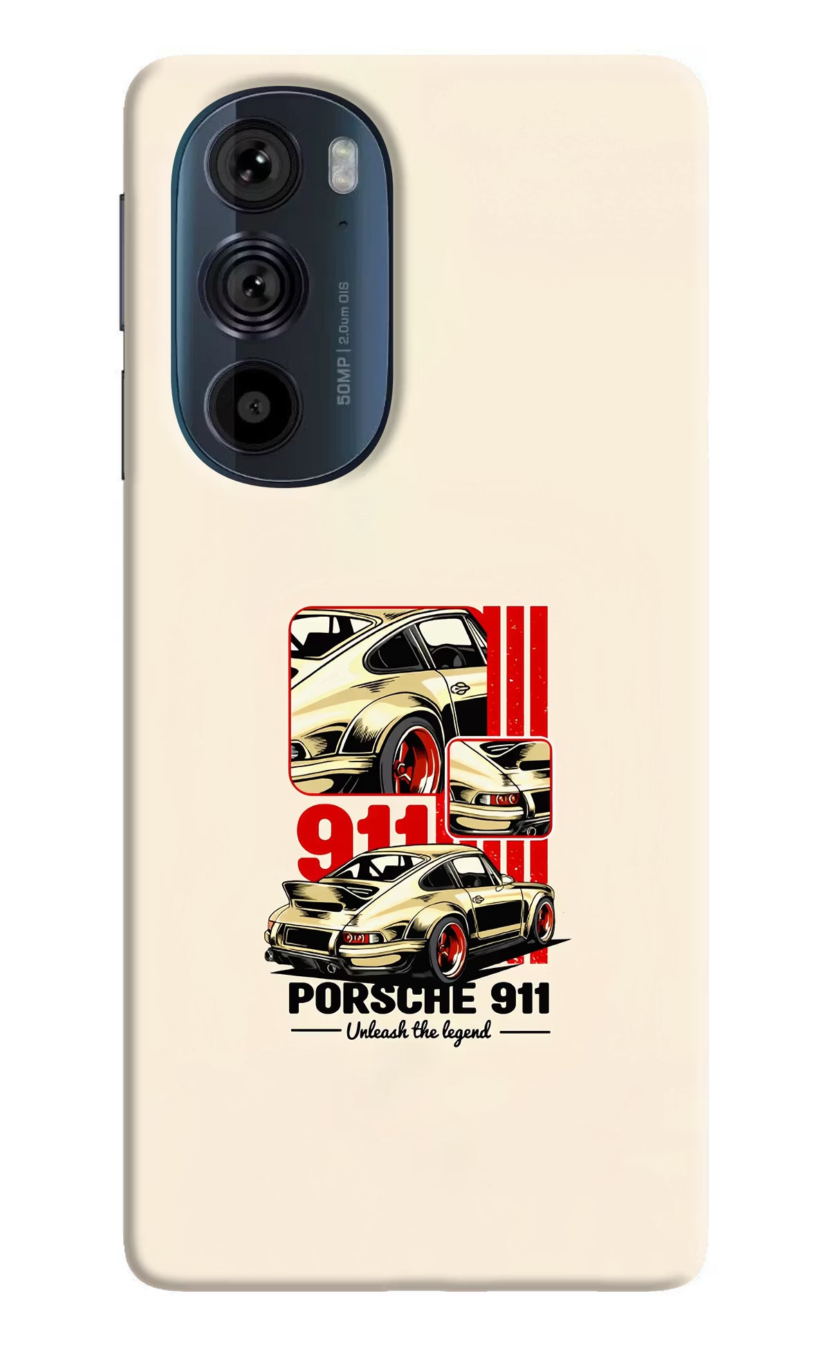 Classic Porsche 911 Moto Edge 30 Pro Hard Case Back Cover by Casekaro