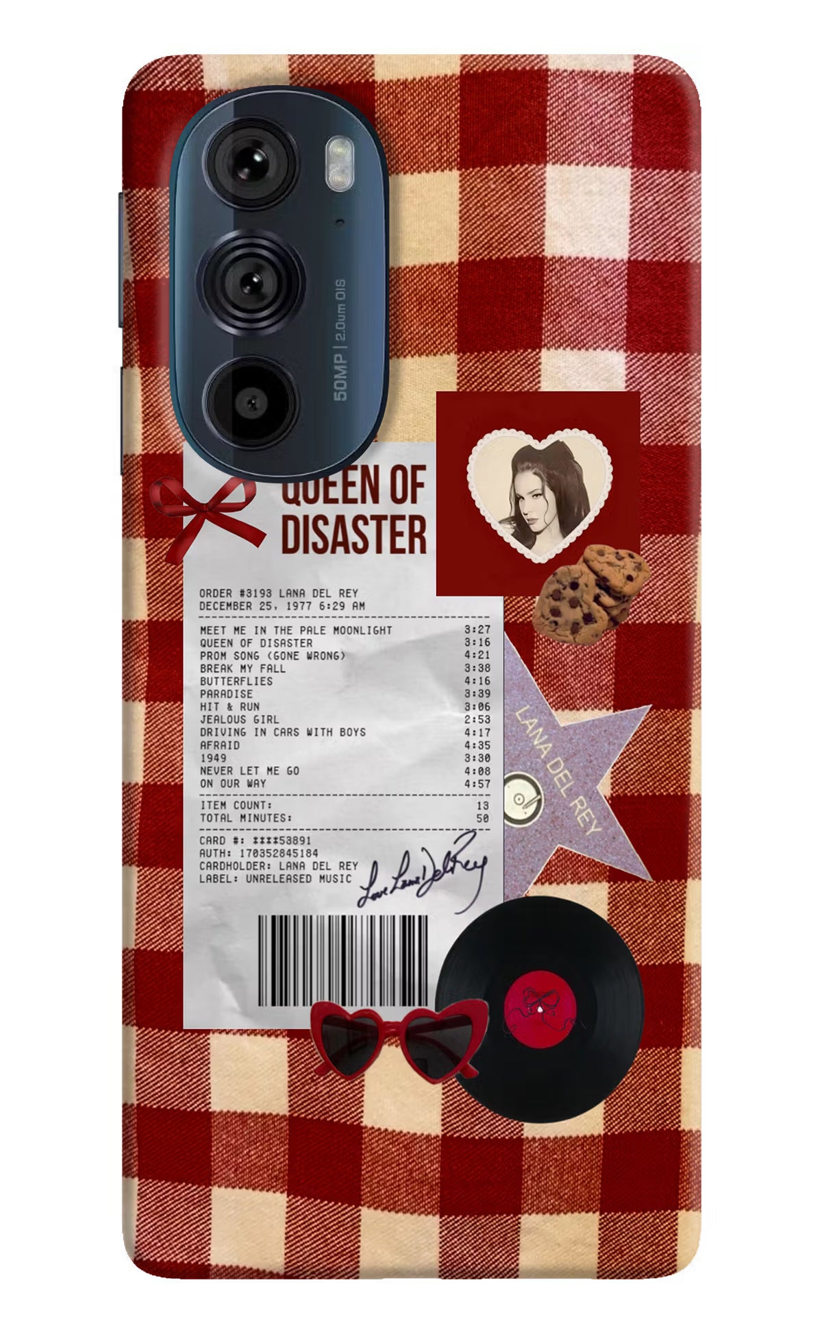 Queen of Disaster Moto Edge 30 Pro Hard Case Back Cover by Casekaro