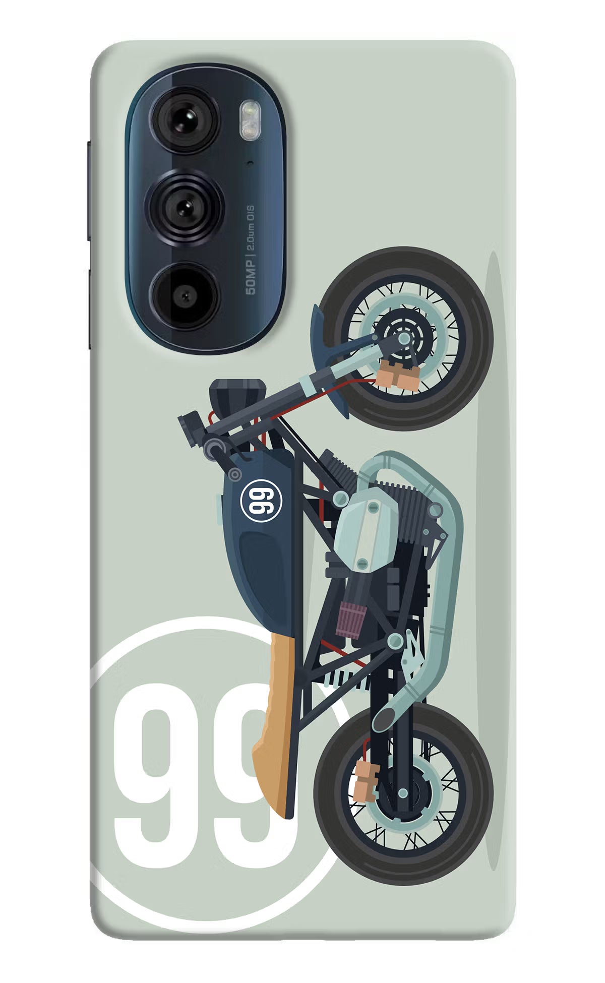 Classic Cafe Racer 99 Moto Edge 30 Pro Hard Case Back Cover by Casekaro