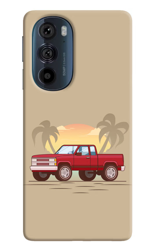Desert Classic Drive Moto Edge 30 Pro Hard Case Back Cover by Casekaro