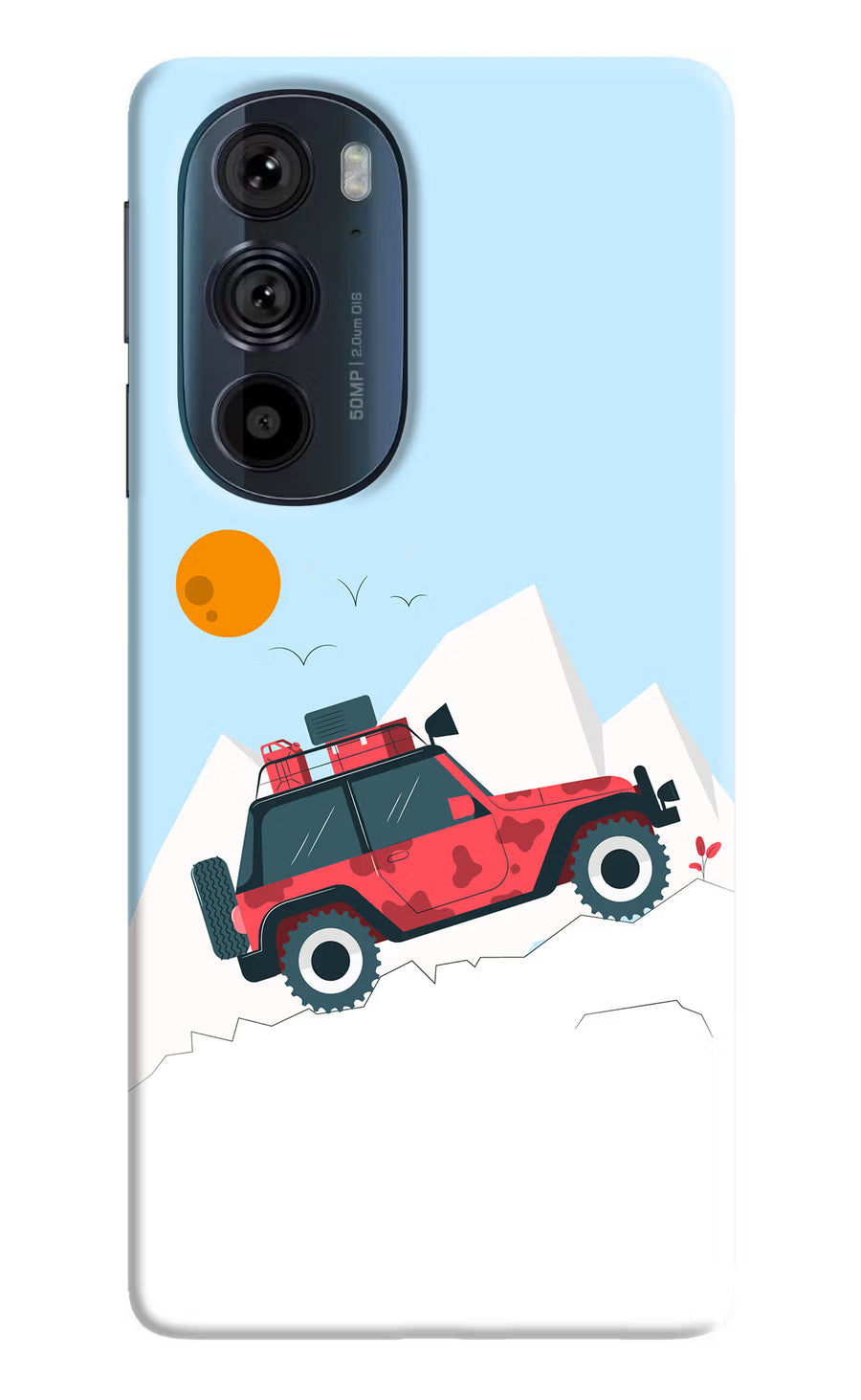 Mountain Trail Beast Moto Edge 30 Pro Back Cover, Hard case