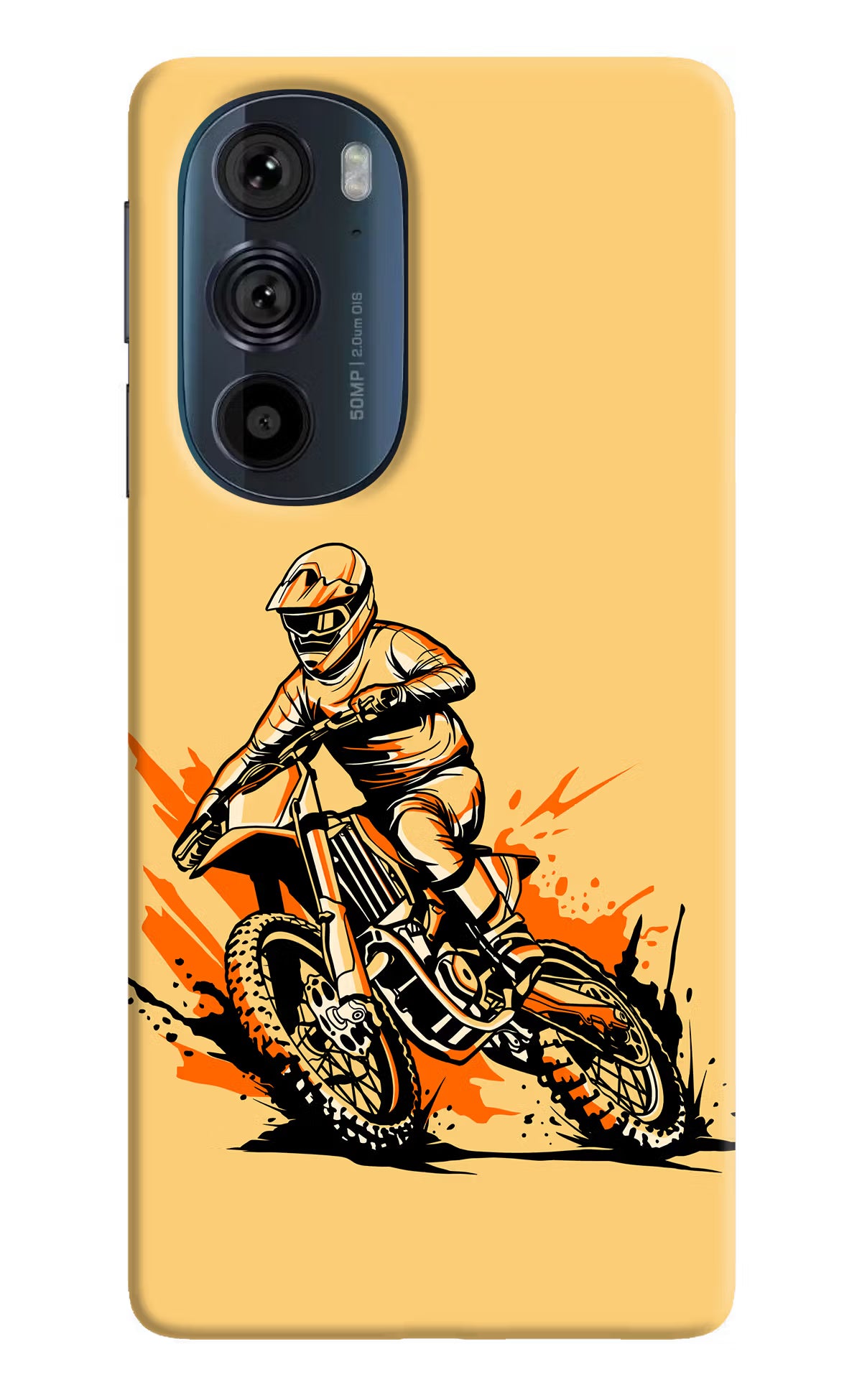 Off-Road Fury Moto Edge 30 Pro Hard Case Back Cover by Casekaro