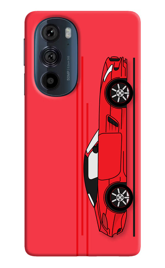 Red Velocity Moto Edge 30 Pro Hard Case Back Cover by Casekaro
