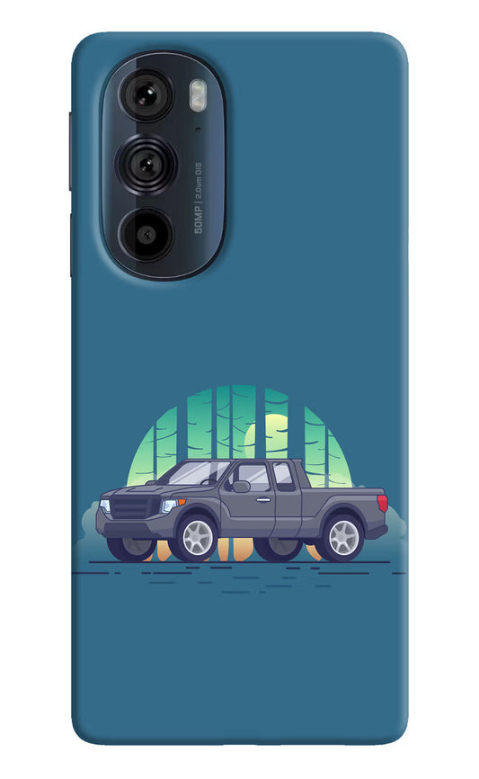 Retro Garage Vibe Moto Edge 30 Pro Hard Case Back Cover by Casekaro