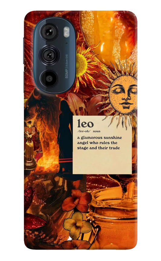 Leo Zodiac Moto Edge 30 Pro Hard Case Back Cover by Casekaro