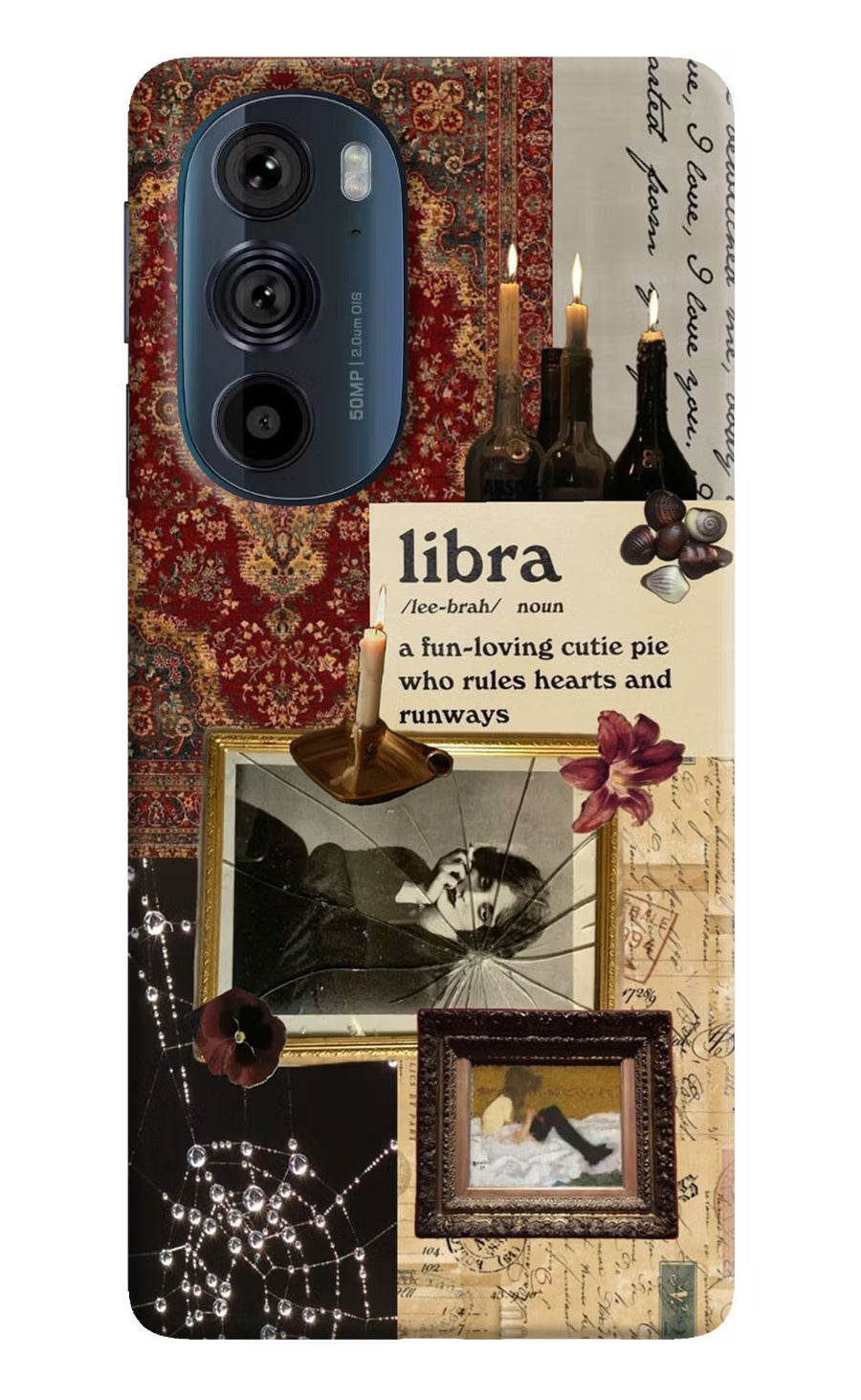 Libra Zodiac Moto Edge 30 Pro Back Cover, Hard case