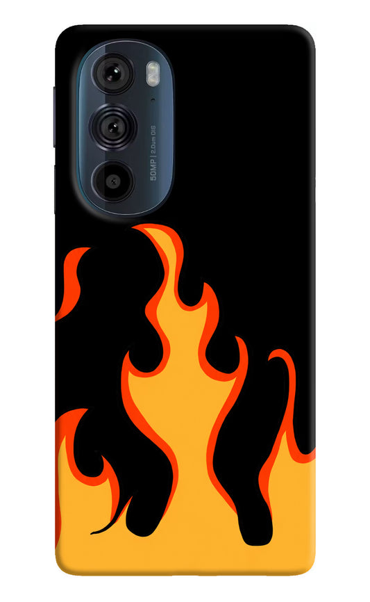 Fired Up – Black Moto Edge 30 Pro Hard Case Back Cover by Casekaro