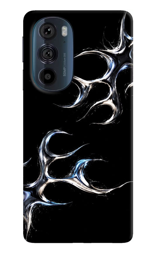 Chrome Tribal Moto Edge 30 Pro Hard Case Back Cover by Casekaro