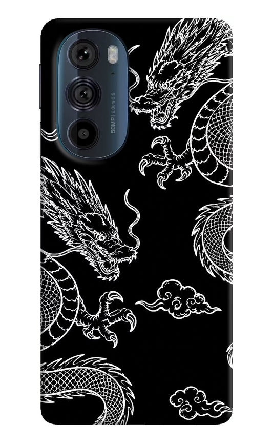 Twin Dragons Moto Edge 30 Pro Hard Case Back Cover by Casekaro