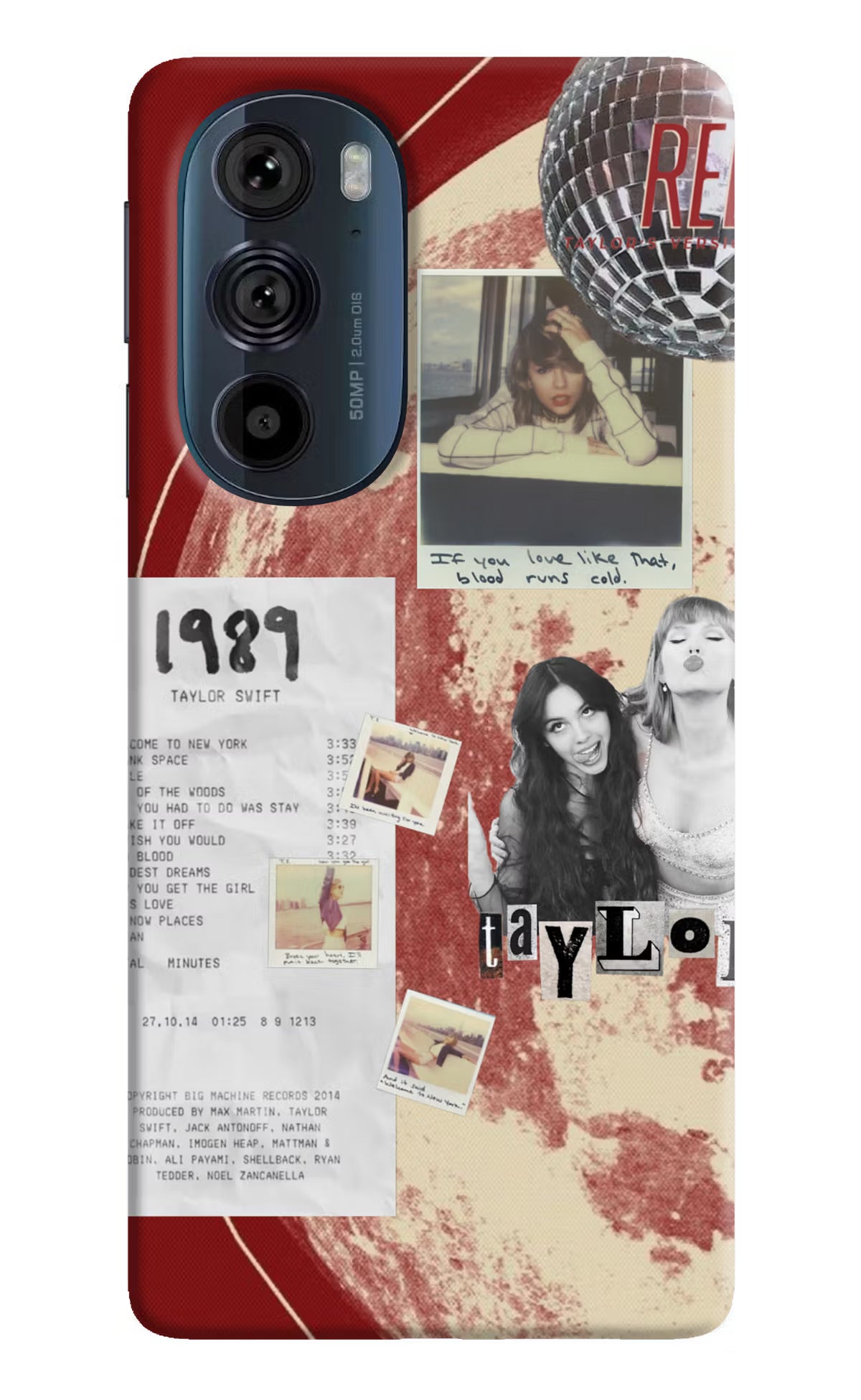 Taylor Swift Moto Edge 30 Pro Back Cover