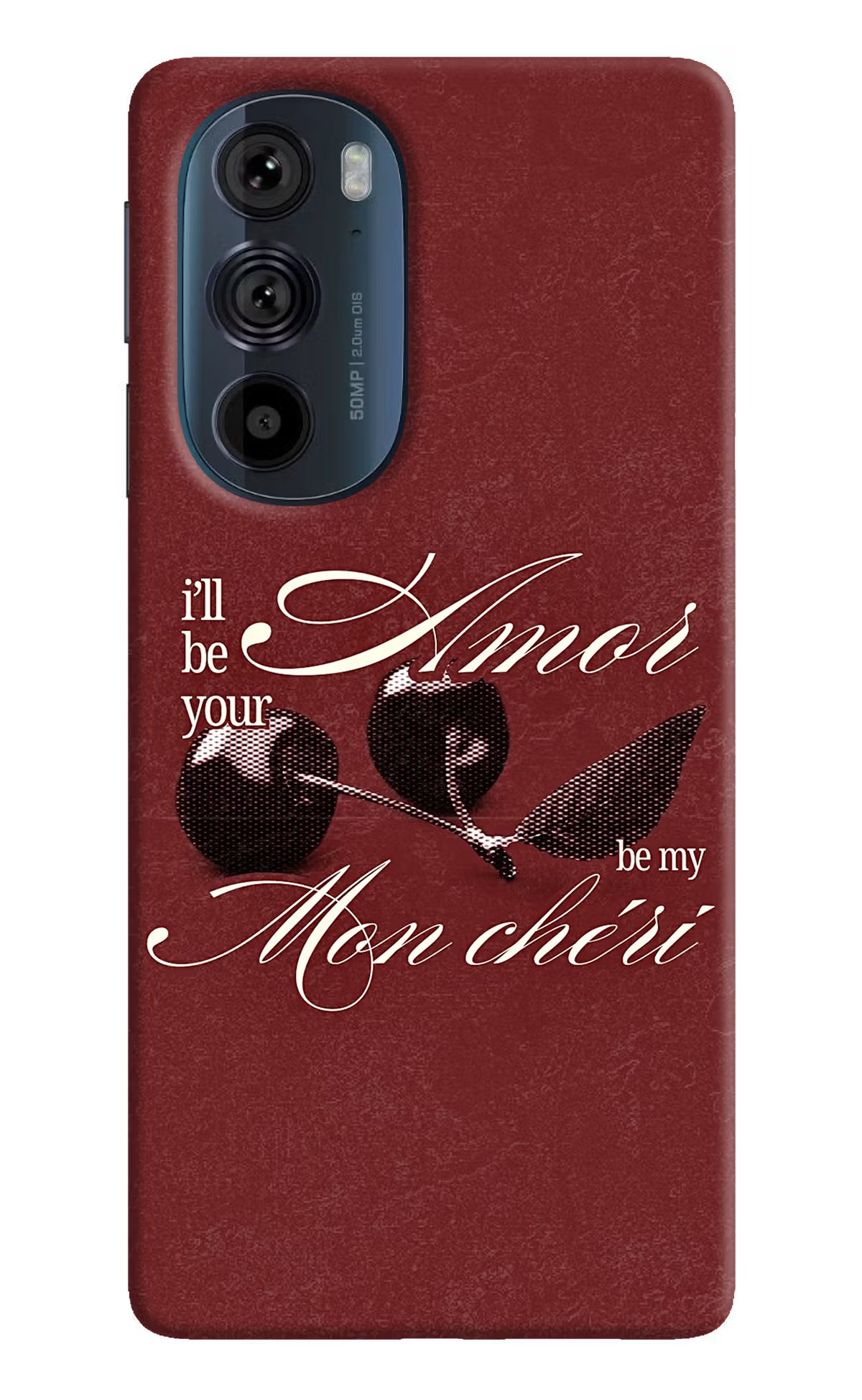 Velvet Cherry Moto Edge 30 Pro Back Cover