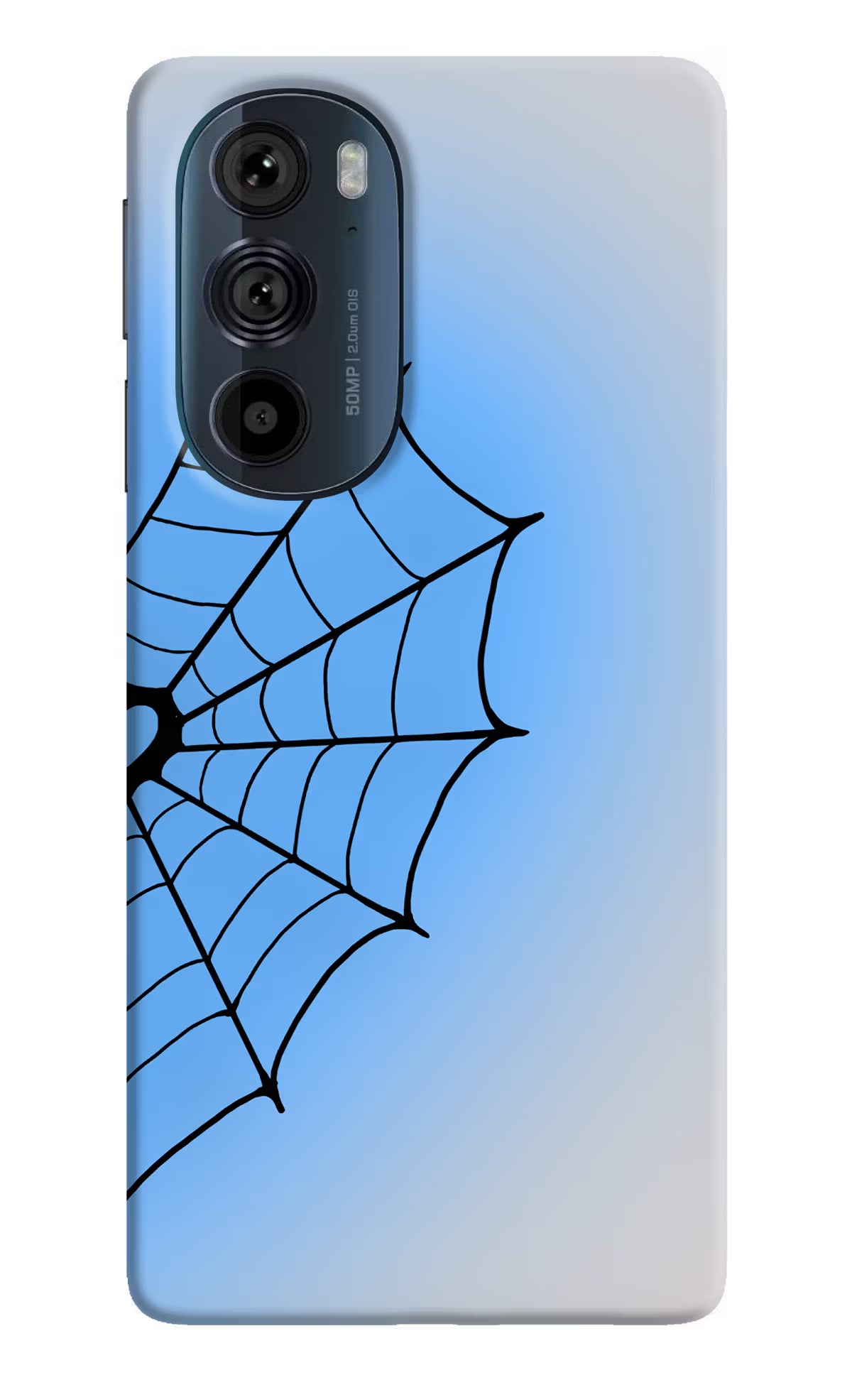 Blue Web Moto Edge 30 Pro Back Cover