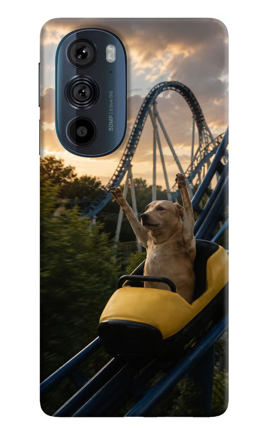 Rollercoaster Dog Moto Edge 30 Pro Hard Case Back Cover by Casekaro