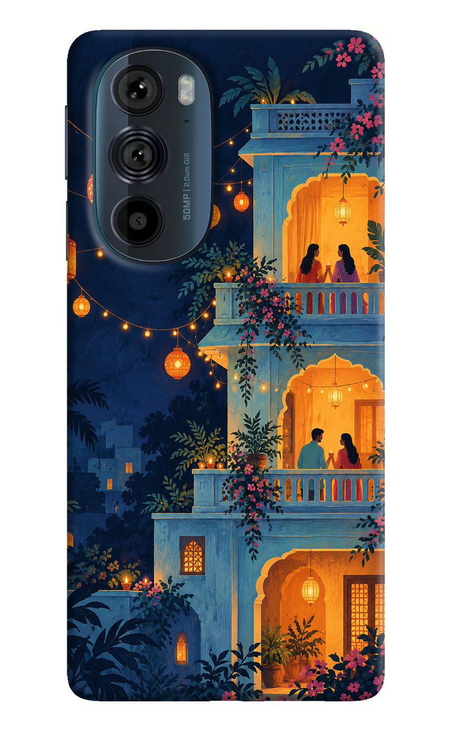 Balcony Glow Moto Edge 30 Pro Back Cover, Hard case
