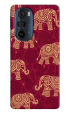 Maroon Elephant Moto Edge 30 Pro Back Cover