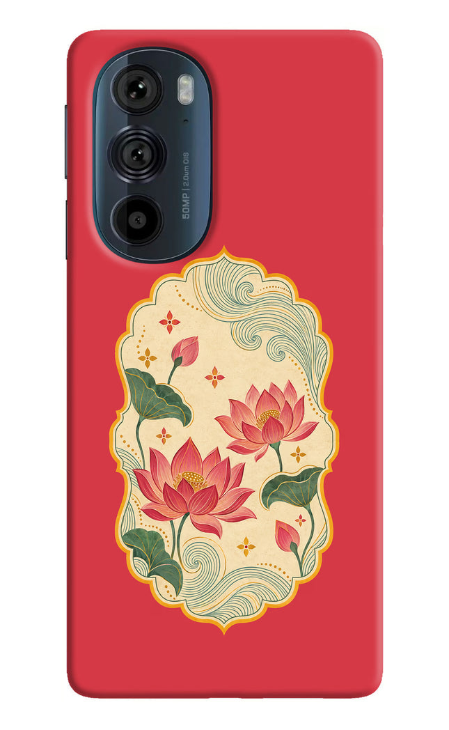 Pink Lotus Moto Edge 30 Pro Back Cover