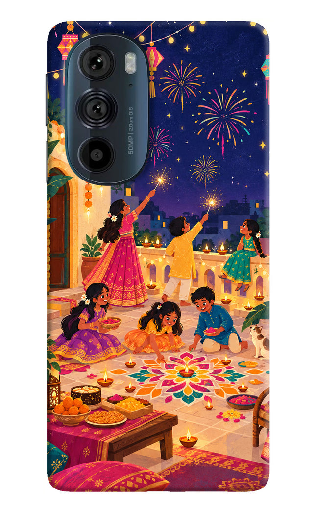 Diwali Night Moto Edge 30 Pro Back Cover