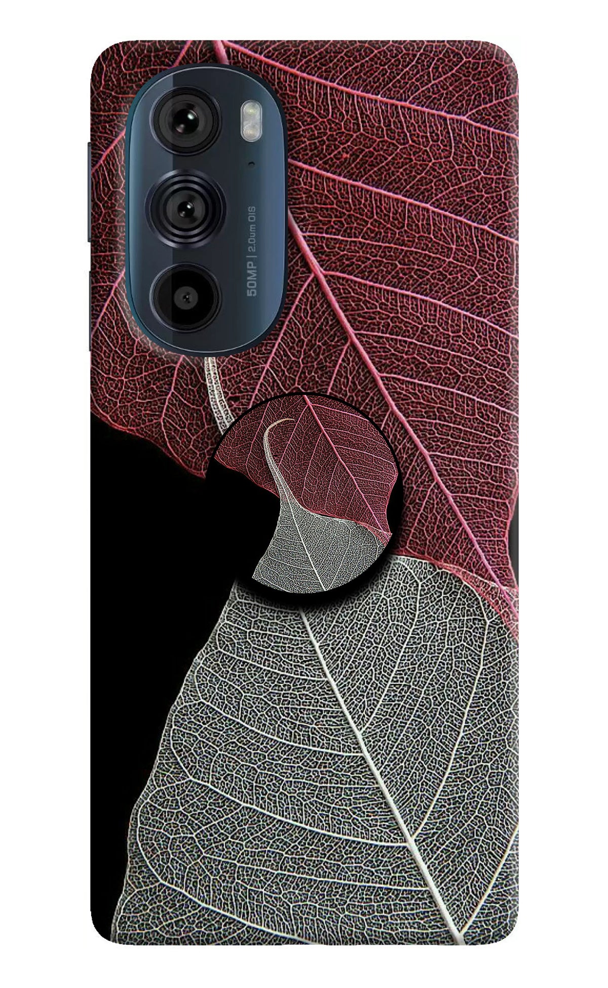 Leaf Pattern Moto Edge 30 Pro Pop Case