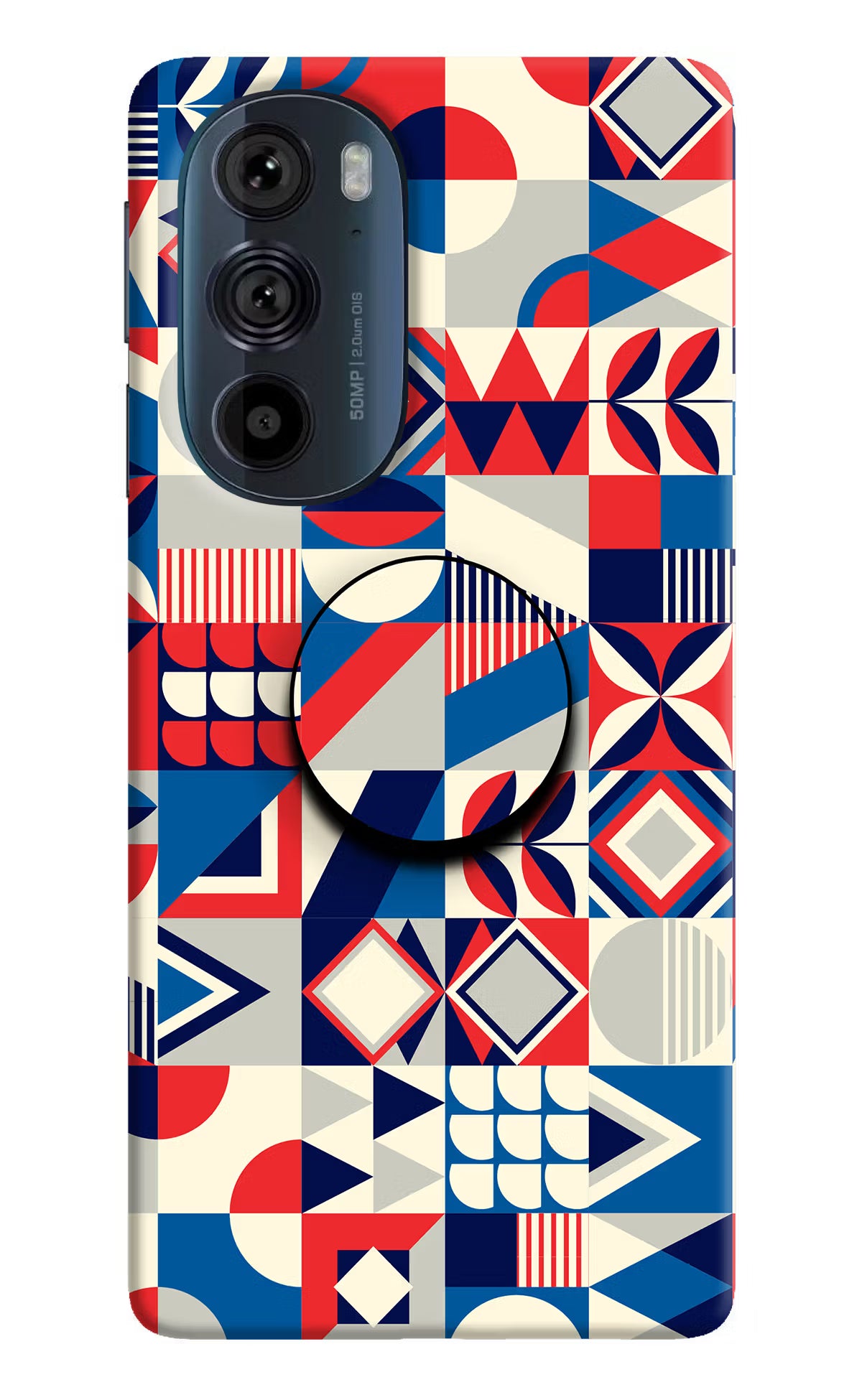 Colorful Pattern Moto Edge 30 Pro Pop Case by Casekaro