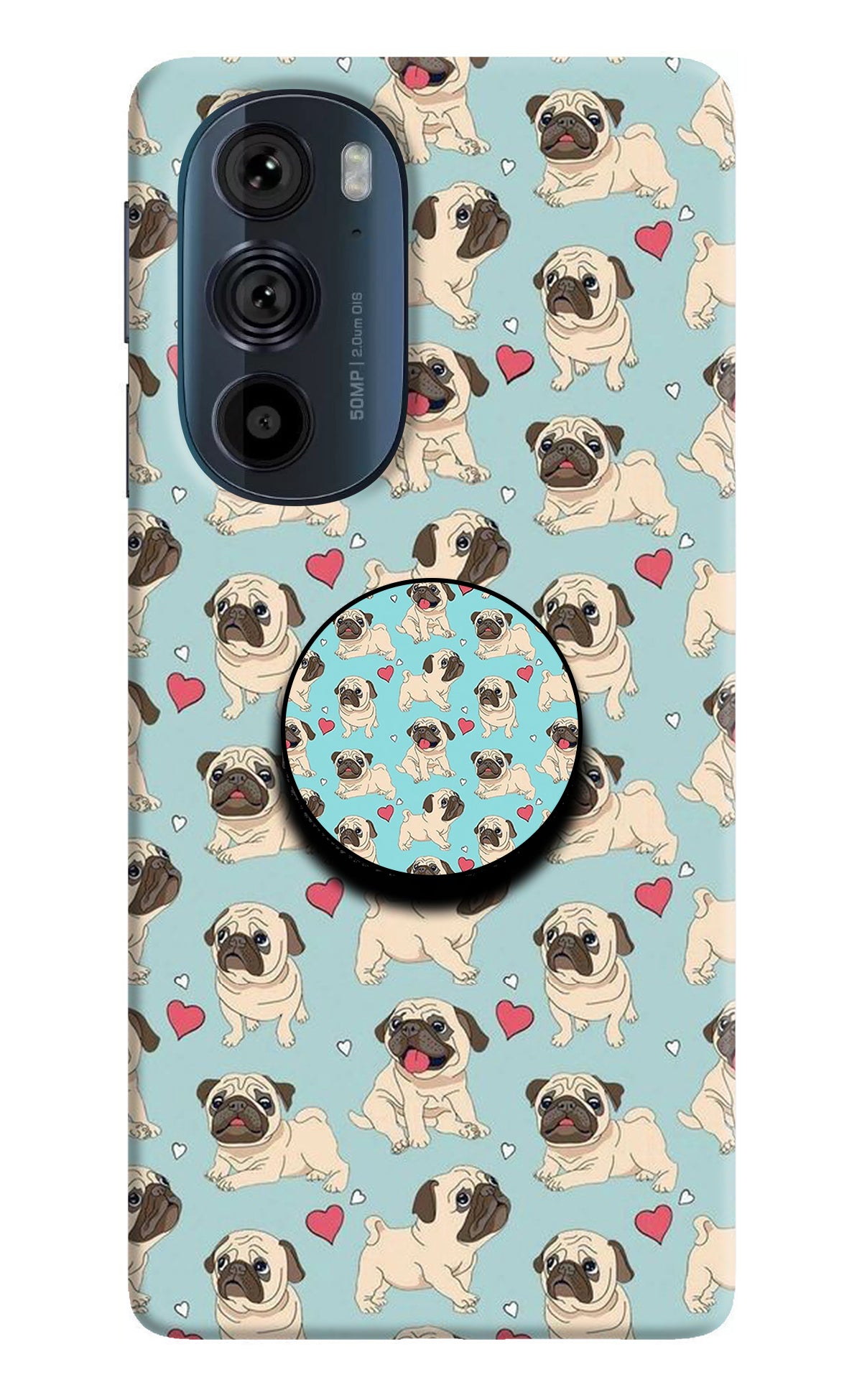 Pug Dog Moto Edge 30 Pro Pop Case