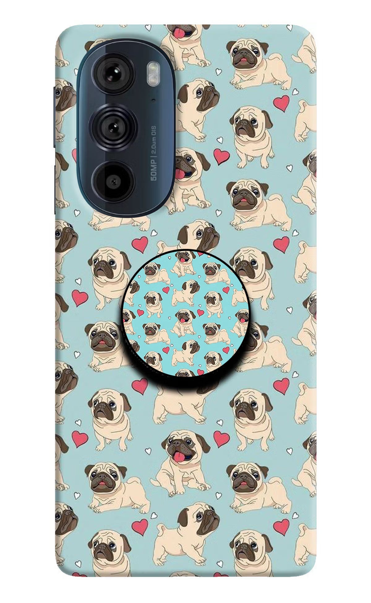 Pug Dog Moto Edge 30 Pro Pop Case by Casekaro