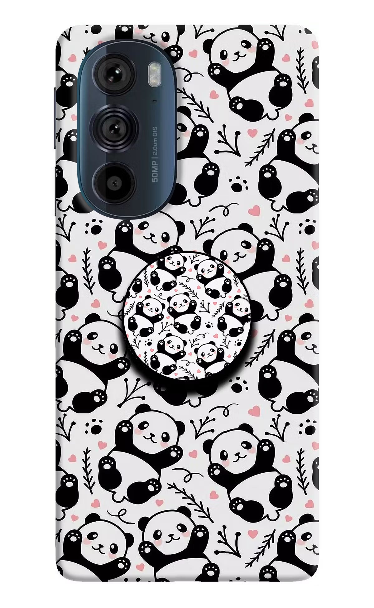 Cute Panda Moto Edge 30 Pro Pop Case by Casekaro
