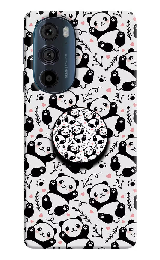 Cute Panda Moto Edge 30 Pro Pop Case by Casekaro