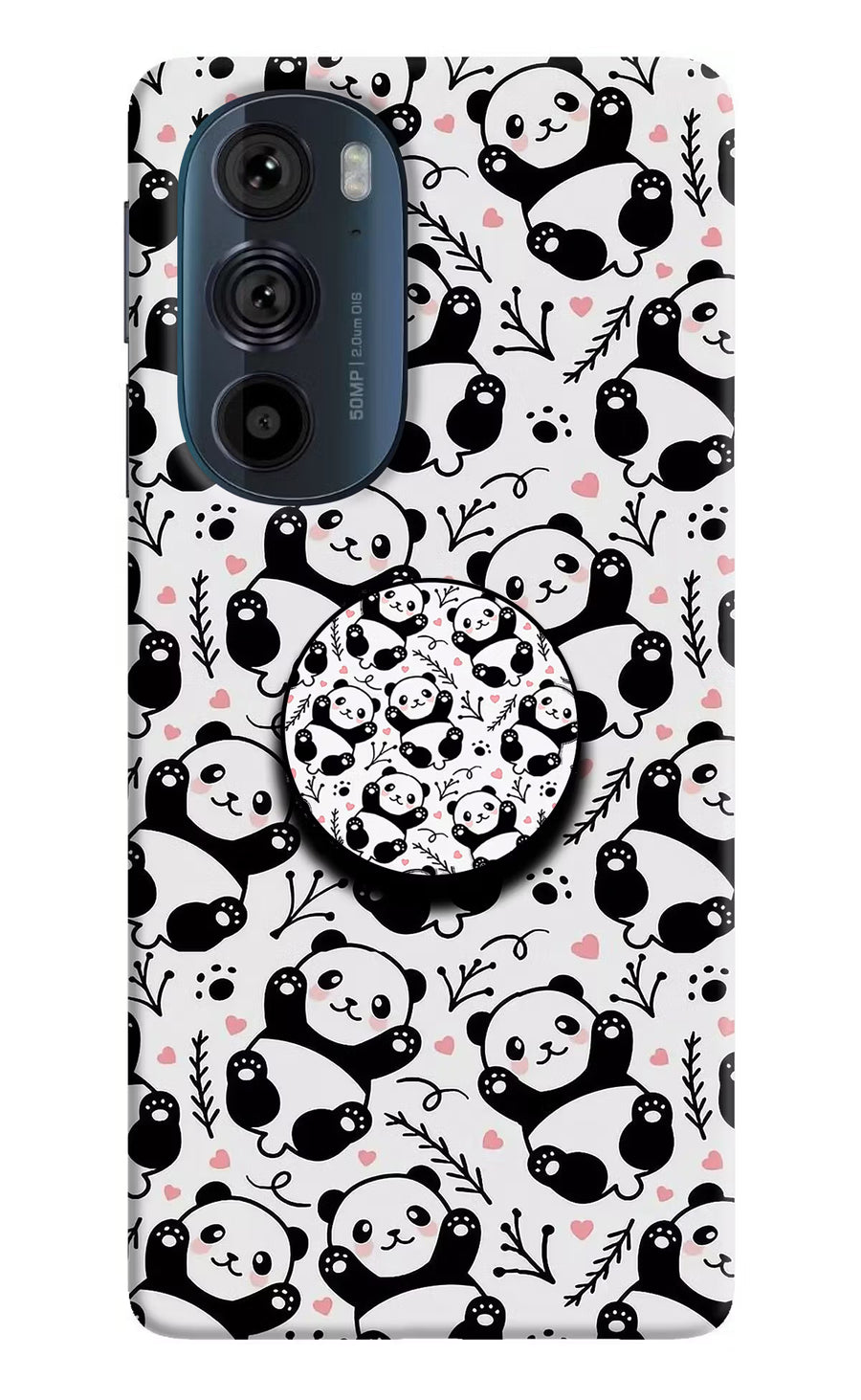 Cute Panda Moto Edge 30 Pro Pop Case, Hard case