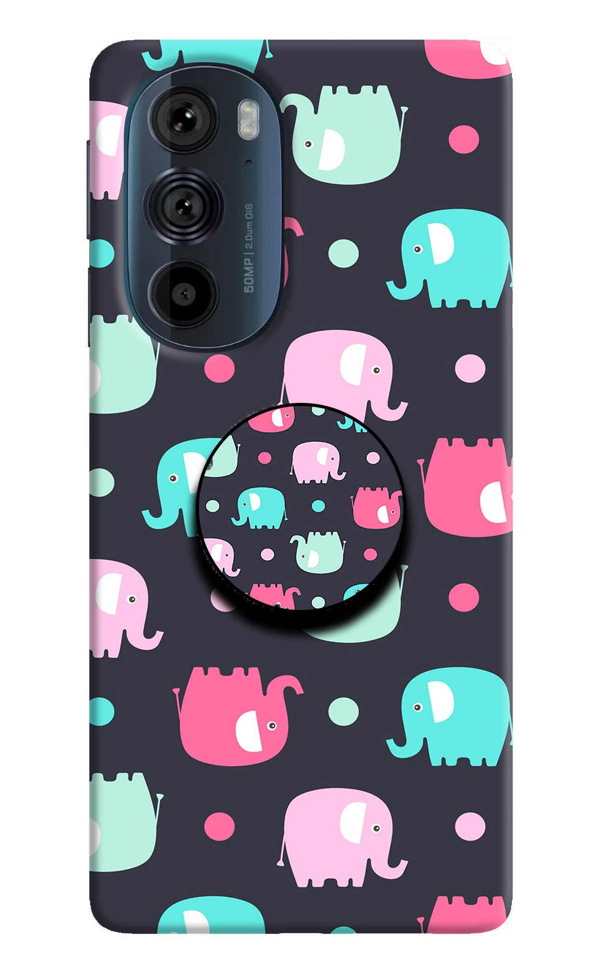 Baby Elephants Moto Edge 30 Pro Pop Case