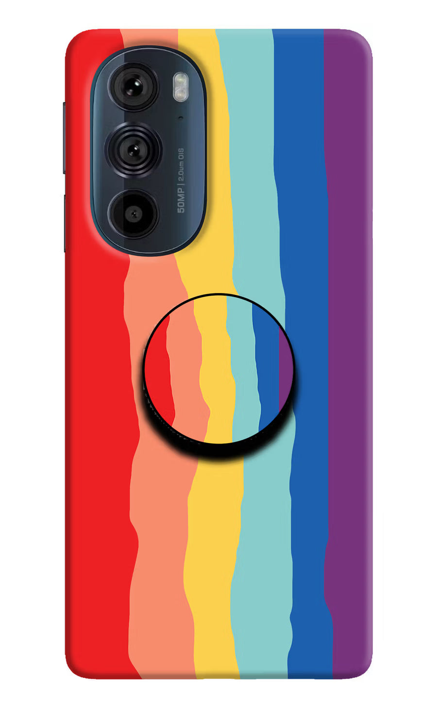 Rainbow Moto Edge 30 Pro Pop Case, Hard case