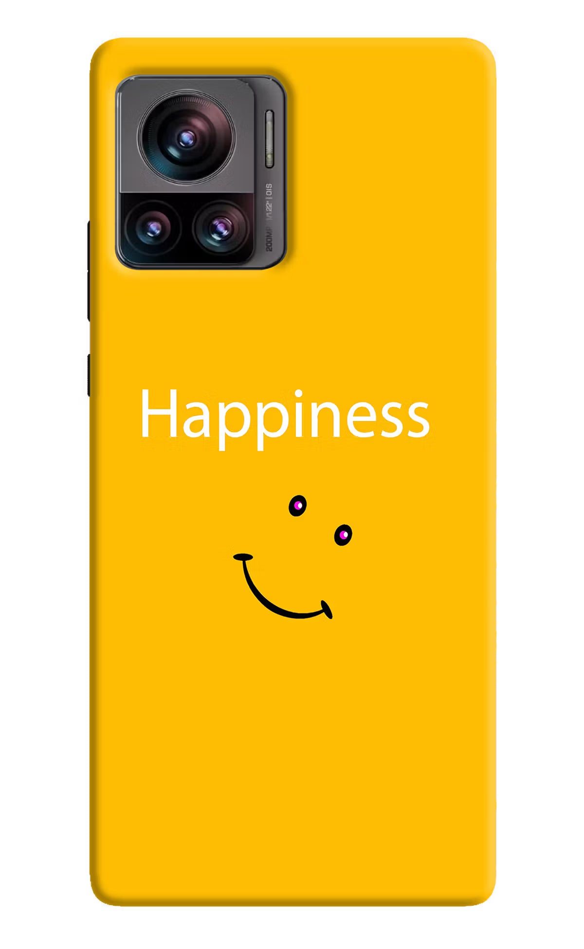 Happiness With Smiley Moto Edge 30 Ultra Hard Case Back Cover by Casekaro