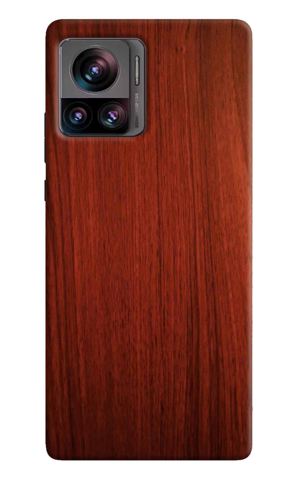 Wooden Plain Pattern Moto Edge 30 Ultra Hard Case Back Cover by Casekaro